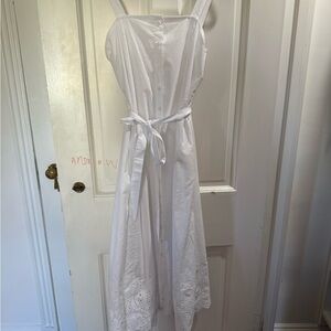 Time and Tru White Midi Dress